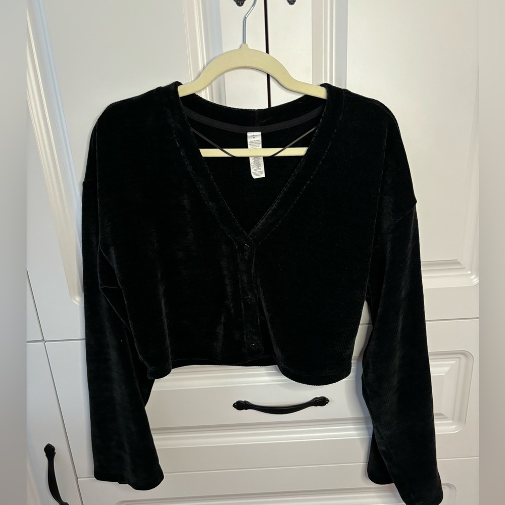ALO Yoga Chenille Chalet Crop Cardigan
